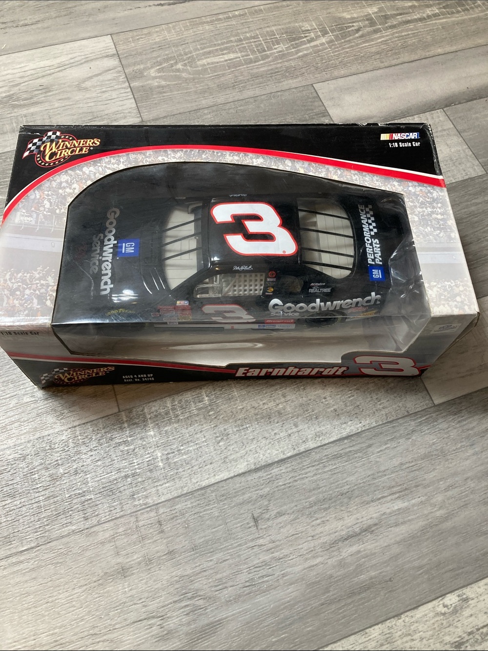 Die-Cast NASCAR No. 3 Black Goodwrench Racing Car. Dale Earnhardt